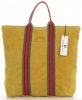 Kožené kabelka shopper bag Vittoria Gotti žlutá V689746